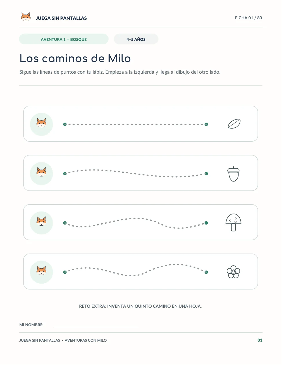 Página real: Los caminos de Milo